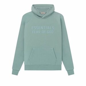 Fear of God Essentials Hoodie in Seafoam